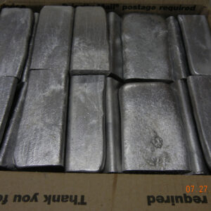 41+lb "NEAR 356"  Casting Grade Aluminum Ingots CUT IN HALF