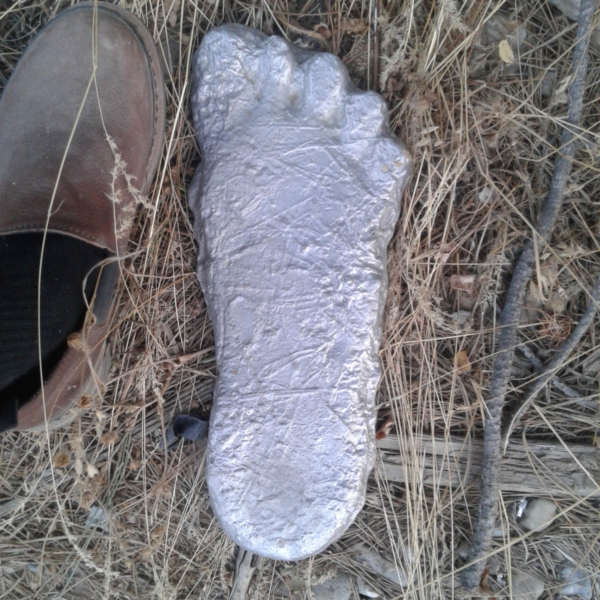 Aluminum Bigfoot Sasquatch Casting " Normal Foot " ideal for walkways