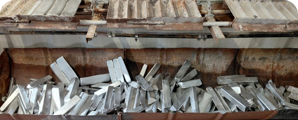 Industrial metal ingot processing equipment