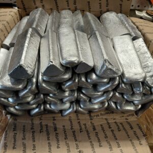 41+lb "NEAR 356"  Small 1.5" x 11.5 ingots cut in half,  ideal for use in small crucibles